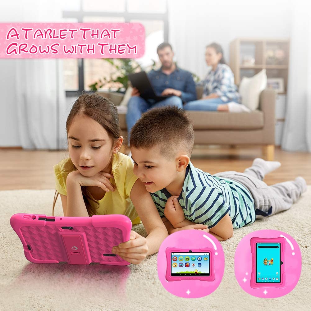 Dragon Touch Y88X Pro 7 inch Kids Tablets, 2GB RAM 16GB ROM, Android 9.0 Tablet, Kidoz Pre Installed with Disney Contents (More Than $80 Value), Pink Dragon Touch Y88X Pro 7 inch Kids Tablets, 2GB RAM 16GB ROM, Android 9.0 Tablet, Kidoz Pre Installed with Disney Contents (More Than $80 Value), Pink